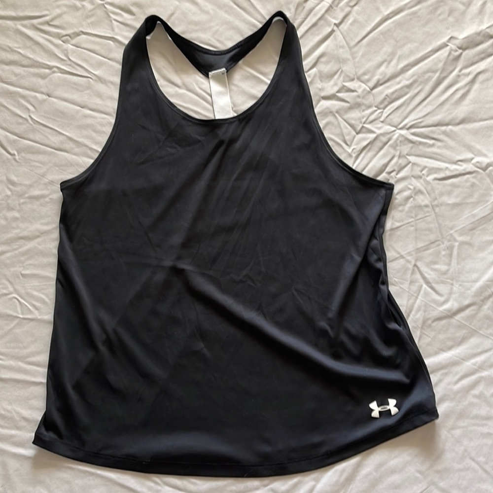 Great used condition Under Armour Razorback Tank Top, size small